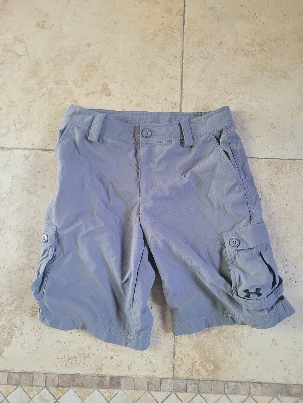 Under Armour Light Gray Cargo Shorts
